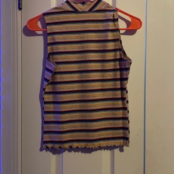 mock neck, muscle shirt, ribbed - Picture 2 of 2